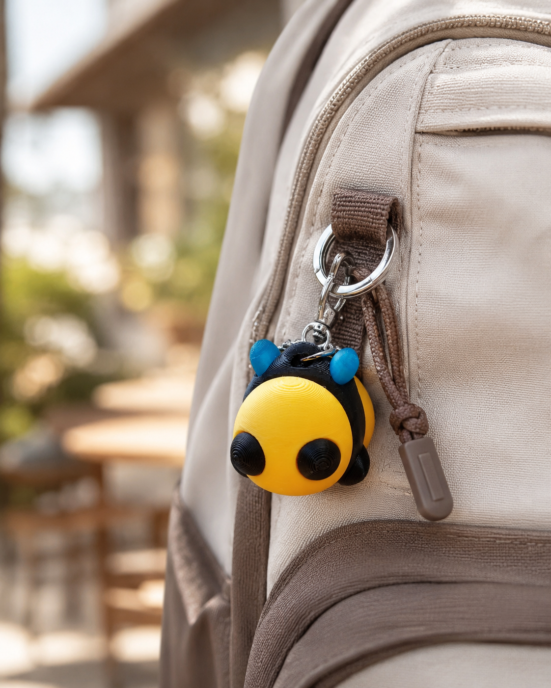 Bee Happy Key Chain