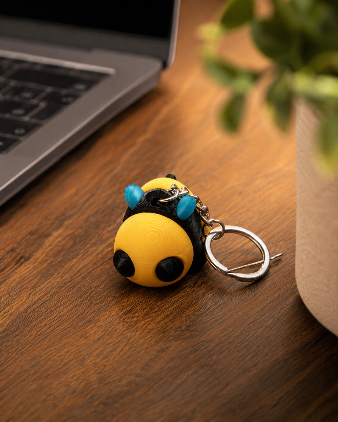 Bee Happy Key Chain
